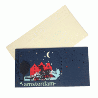 Amsterdam geKleurde 3D kaart