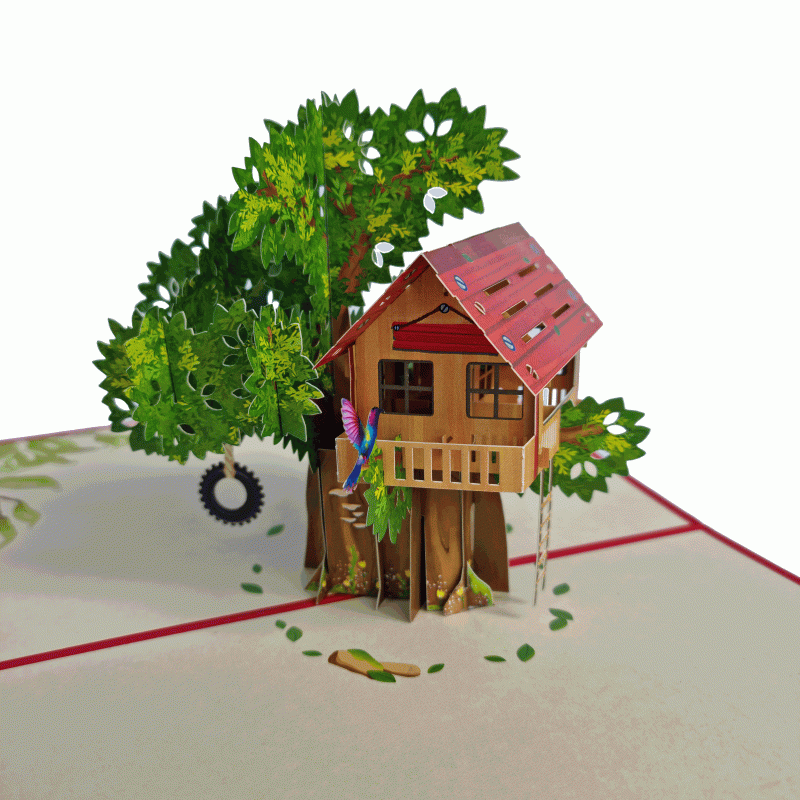 pop-up boomhut kaart