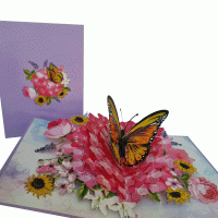 pop-up geluksbloem kaart