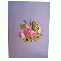 pop-up geluksbloem kaart