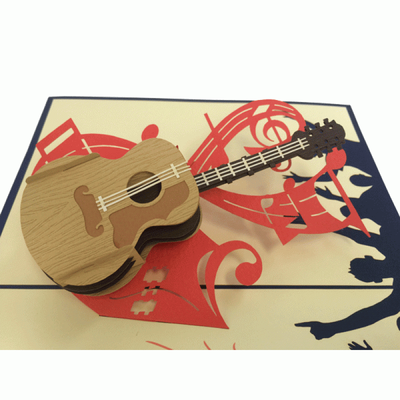 Pop-up gitaar kaart
