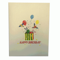 pop-up happy birthday cadeau kaart