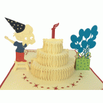pop-up jonge taart kaart
