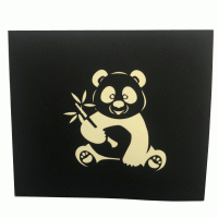 pop-up panda kaart