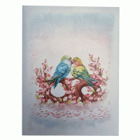 pop-up twee parkieten kaart