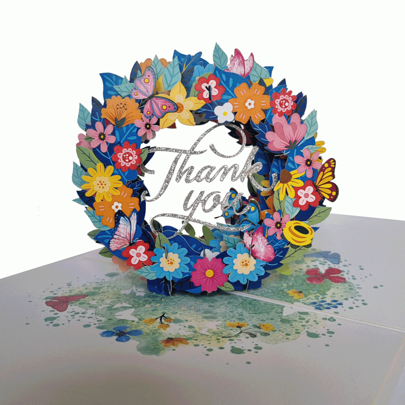 pop-up thank you kaart