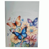 pop-up vlinder wolk kaart