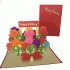 pop-up bloemen happy birthday kaart