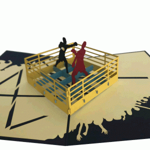 pop-up boxing kaart