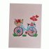 pop-up fiets met bloemen kaart
