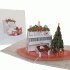 pop-up kerst piano kaart