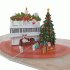 pop-up kerst piano kaart