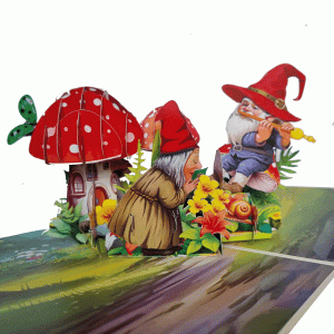 pop-up paddenstoel kaart