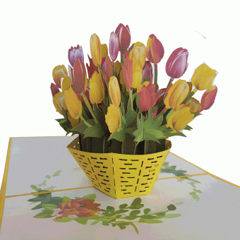 pop-up tulpen kaart